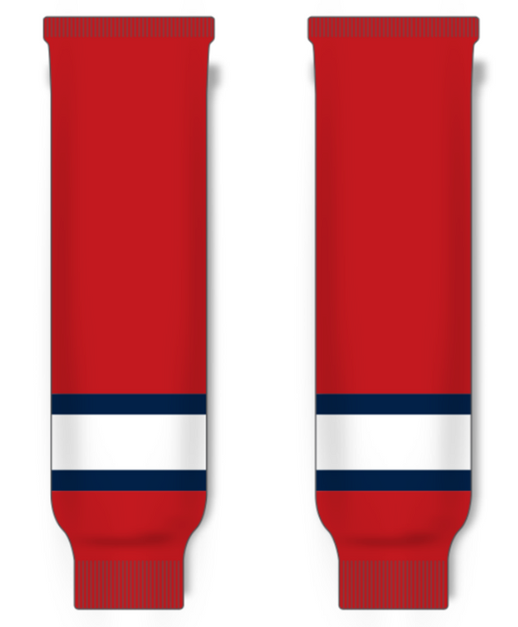 Modelline Lethbridge Hurricanes Red Knit Ice Hockey Socks