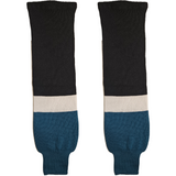 Modelline 2015 San Jose Sharks Stadium Series Black/Teal/White Knit Ice Hockey Socks