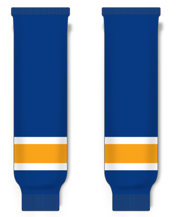 Modelline Saskatoon Blades Royal Blue Knit Ice Hockey Socks