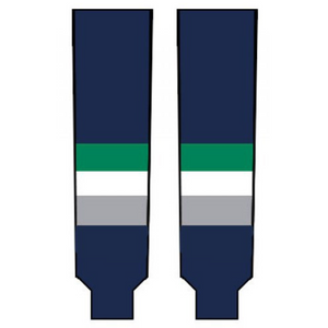 Modelline Seattle Thunderbirds Away Navy Knit Ice Hockey Socks