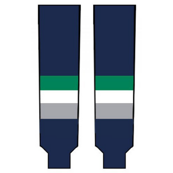 Modelline Seattle Thunderbirds Away Navy Knit Ice Hockey Socks