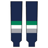 Modelline Seattle Thunderbirds Away Navy Knit Ice Hockey Socks