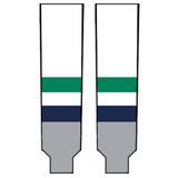 Modelline Seattle Thunderbirds Home White Knit Ice Hockey Socks