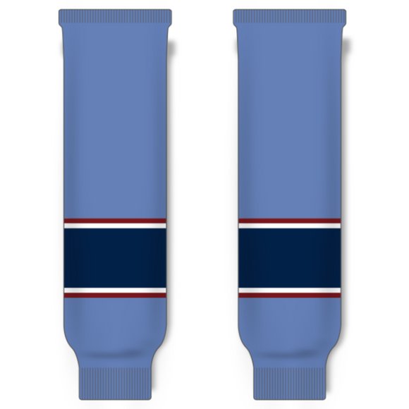 Modelline 1999-2011 Atlanta Thrashers Third Airforce Blue Knit Ice Hockey Socks