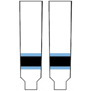 Modelline Utah Hockey Club Away White Knit Ice Hockey Socks