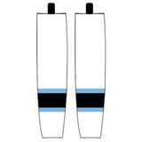 Modelline Utah Hockey Club Away White Sublimated Mesh Ice Hockey Socks - PSH Sports