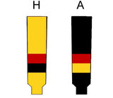 Modelline 1980s Vancouver Canucks Away Black Knit Ice Hockey Socks - CLOSEOUT