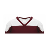 Athletic Knit (AK) H6100Y-233 Youth Maroon/White League Hockey Jersey