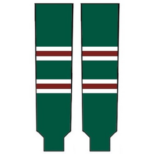 Modelline 2022 Minnesota Wild Winter Classic Dark Green Knit Ice Hockey Socks