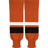 Kobe Sportswear X9800 Burnt Orange/Black/White X Series League Knit Ice Hockey Socks