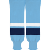 Kobe Sportswear X9800 Powder Blue/Navy/White X Series League Knit Ice Hockey Socks