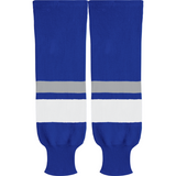 Kobe Sportswear X9800 Royal Blue/White/Grey X Series League Knit Ice Hockey Socks