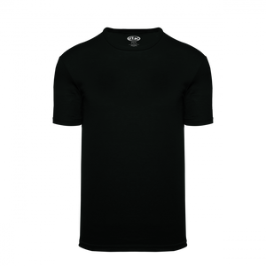 Athletic Knit (AK) A2500M-001 Mens Black Cotton Short Sleeve T-Shirt