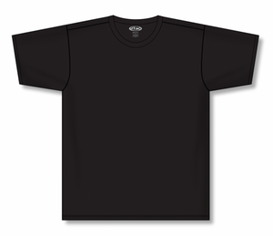 Athletic Knit (AK) A2500M-001 Mens Black Cotton Short Sleeve T-Shirt