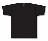 Athletic Knit (AK) A2500M-001 Mens Black Cotton Short Sleeve T-Shirt