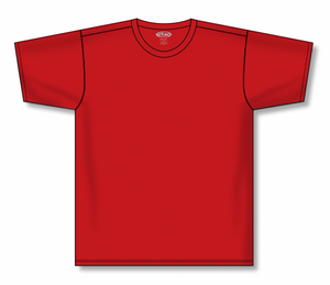 Athletic Knit (AK) A2500M-005 Mens Red Cotton Short Sleeve T-Shirt