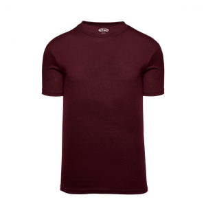 Athletic Knit (AK) A2500M-009 Mens Maroon Cotton Short Sleeve T-Shirt