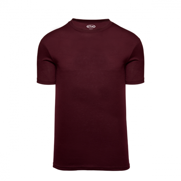 Athletic Knit (AK) A2500Y-009 Youth Maroon Cotton Short Sleeve T-Shirt