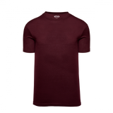 Athletic Knit (AK) A2500M-009 Mens Maroon Cotton Short Sleeve T-Shirt