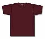 Athletic Knit (AK) A2500L-009 Ladies Maroon Cotton Short Sleeve T-Shirt