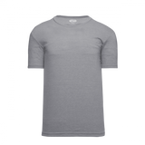 Athletic Knit (AK) A2500L-020 Ladies Heather Grey Cotton Short Sleeve T-Shirt