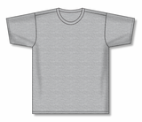 Athletic Knit (AK) A2500L-020 Ladies Heather Grey Cotton Short Sleeve T-Shirt