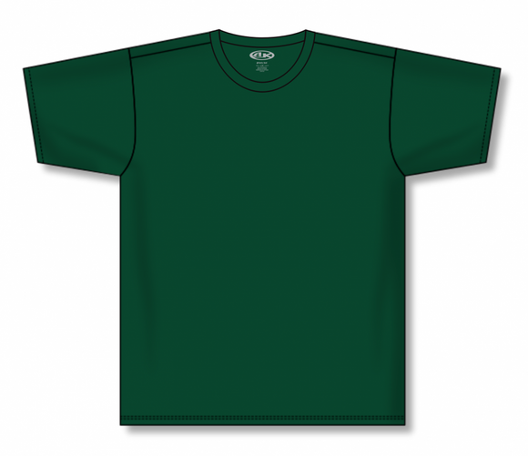 Athletic Knit (AK) A2500L-029 Ladies Dark Green Cotton Short Sleeve T-Shirt