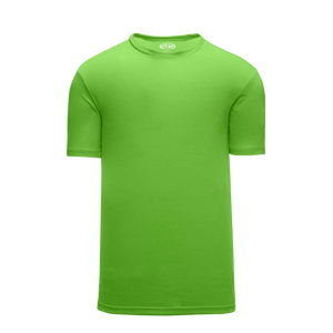 Athletic Knit (AK) A2500L-031 Ladies Lime Green Cotton Short Sleeve T-Shirt