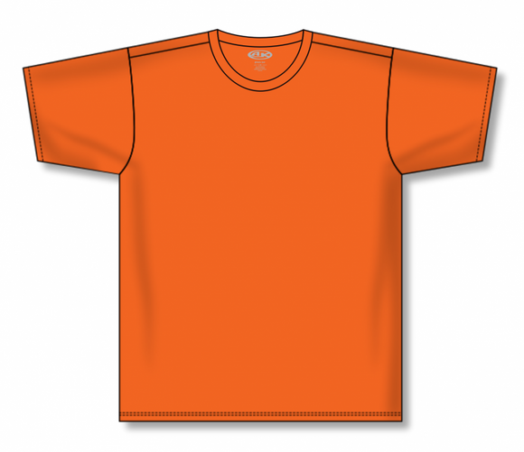 Athletic Knit (AK) A2500M-064 Mens Orange Cotton Short Sleeve T-Shirt