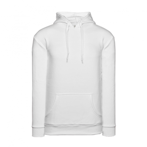 Athletic Knit (AK) A3000A-000 White Adult Apparel Cotton Hooded Sweatshirt