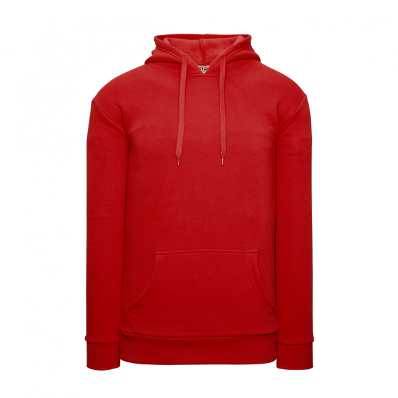 Athletic Knit (AK) A3000A-005 Red Adult Apparel Cotton Hooded Sweatshirt