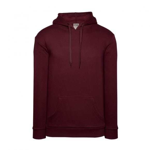 Athletic Knit (AK) A3000Y-009 Maroon Youth Apparel Cotton Hooded Sweatshirt