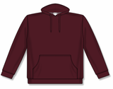 Athletic Knit (AK) A3000A-009 Maroon Adult Apparel Cotton Hooded Sweatshirt