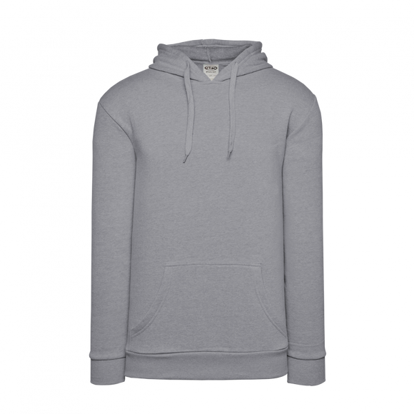 Athletic Knit (AK) A3000Y-020 Heather Grey Youth Apparel Cotton Hooded Sweatshirt