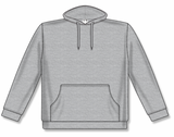 Athletic Knit (AK) A3000Y-020 Heather Grey Youth Apparel Cotton Hooded Sweatshirt