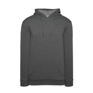 Athletic Knit (AK) A3000Y-021 Heather Charcoal Youth Apparel Cotton Hooded Sweatshirt