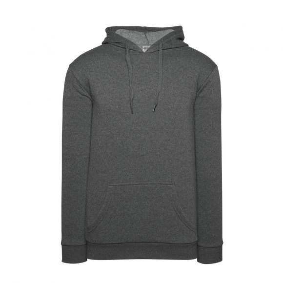 Athletic Knit (AK) A3000A-021 Heather Charcoal Adult Apparel Cotton Hooded Sweatshirt