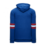 Athletic Knit (AK) A3050A-333 Royal Blue/Red/White 3-Stripe Adult Cotton Hooded Sweatshirt