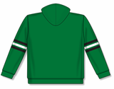 Athletic Knit (AK) A3050Y-440 Kelly Green/Black/White 3-Stripe Youth Cotton Hooded Sweatshirt