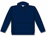 Athletic Knit (AK) A3087Y-004 Navy Youth Apparel Cotton Skate Lace Hooded Sweatshirt