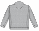 Athletic Knit (AK) A3087A-020 Heather Grey Adult Apparel Cotton Skate Lace Hooded Sweatshirt