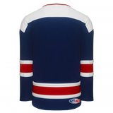 Athletic Knit (AK) H550BY-WAS687BB Youth 2021 Washington Capitals Alternate Navy Blank Hockey Jersey