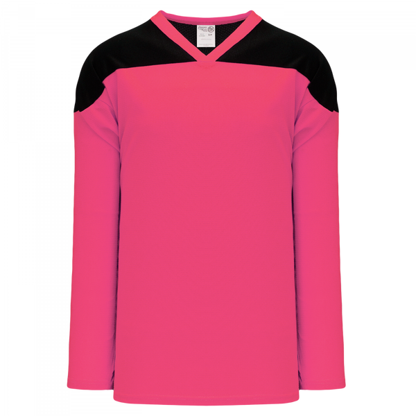 Athletic Knit (AK) H6100A-276 Adult Pink/Black League Hockey