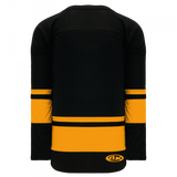Athletic Knit (AK) H6400A-212 Adult Black/Gold League Hockey Jersey - PSH Sports