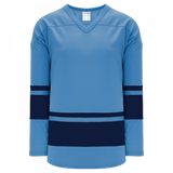Athletic Knit (AK) H6400A-232 Adult Sky Blue/Navy League Hockey Jersey - PSH Sports