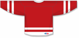 Athletic Knit (AK) H6500Y-208 Youth Red/White League Hockey Jersey - PSH Sports