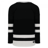 Athletic Knit (AK) H6500A-221 Adult Black/White League Hockey Jersey - PSH Sports