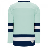 Athletic Knit (AK) H6500A-421 Adult Ice Blue/Navy/White League Hockey Jersey - PSH Sports