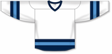 Athletic Knit (AK) H6500Y-474 Youth White/Navy/Sky Blue League Hockey Jersey - PSH Sports