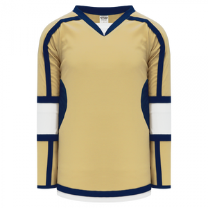 Navy/Red/Gold Custom Sublimated Plain Hockey Jerseys | YoungSpeeds